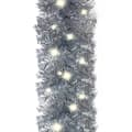Miniatyrbild 6 av 7: Julgirlang Med Led-Lampor 20 M Silver