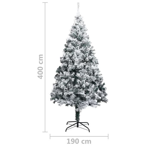 Plastgran Med Snö Grön 400 Cm Pvc