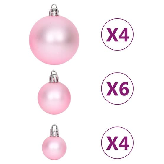 Julgranskulor 108 St Vit Och Rosa