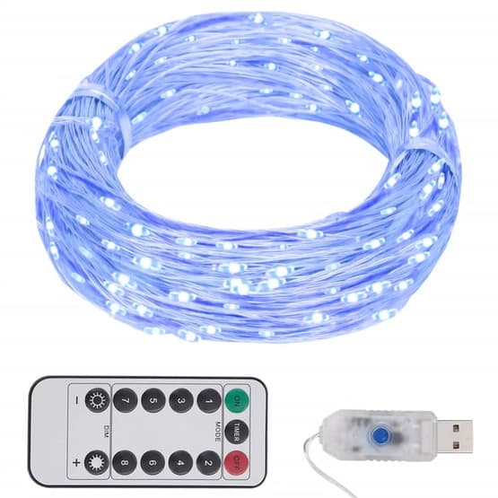 Ljusslinga Med 150 Led Blå 15 M