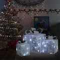 Miniatyrbild 1 av 8: Juldekoration Julklappar 3 St Vit Ute/Inne