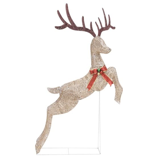Juldekoration Flygande Ren 120 Led Guld Varmvit