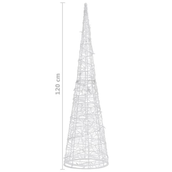 Ljuskon Led Pyramid Akryl Blå 120 Cm