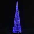 Miniatyrbild 2 av 7: Ljuskon Led Pyramid Akryl Blå 120 Cm