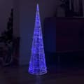 Miniatyrbild 1 av 7: Ljuskon Led Pyramid Akryl Blå 120 Cm
