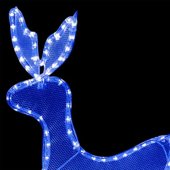 Julbelysning Ren Med Släde Nät 432 Led