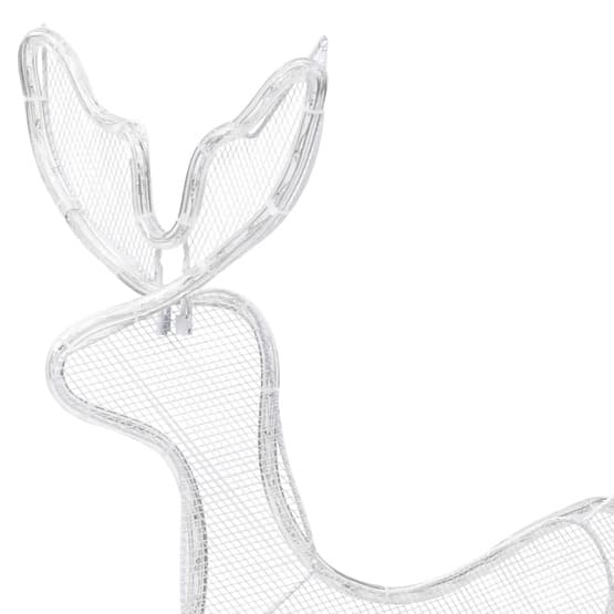Julbelysning Ren Med Släde Nät 432 Led