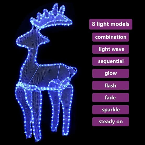 Juldekoration Ren 306 Led Mesh 60X24X89Cm