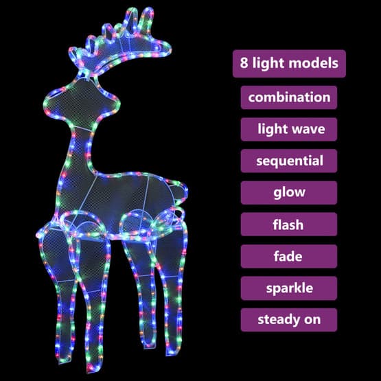 Juldekoration Ren Mesh 306 Led 60X24X89Cm