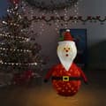 Miniatyrbild 3 av 9: Dekorativ Jultomte Med Led Lyxigt Tyg 120 Cm