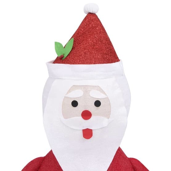 Dekorativ Jultomte Med Led Lyxigt Tyg 120 Cm