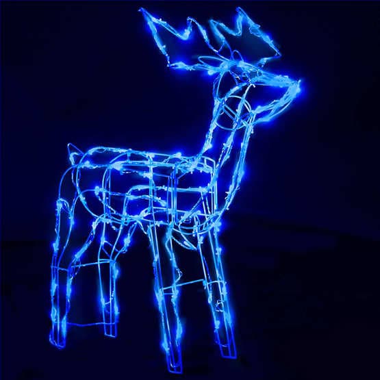 Julbelysning 3 Delar Med Renar 229 Led