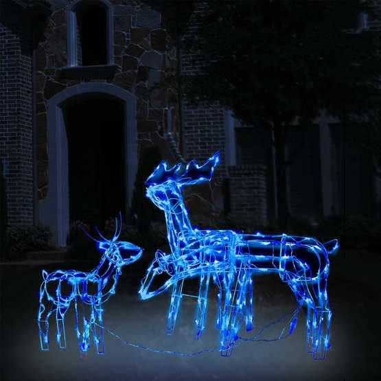 Julbelysning 3 Delar Med Renar 229 Led