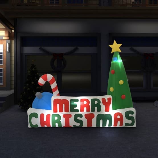 Uppblåsbar Juldekoration Merry Christmas Led 240X188 Cm