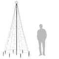 Miniatyrbild 9 av 10: Julgran Med Metallstång 500 Led Varm Vit 3 M