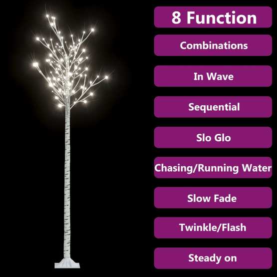 Plastgran 200 Led 2,2 M Pil Kallvitt Ljus Inomhus/Utomhus