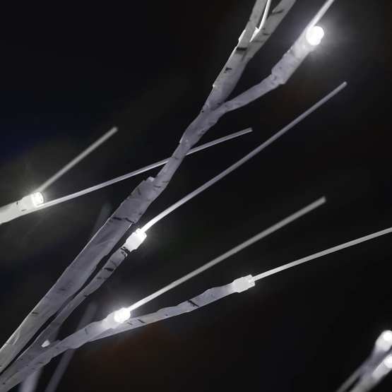 Plastgran 200 Led 2,2 M Pil Kallvitt Ljus Inomhus/Utomhus