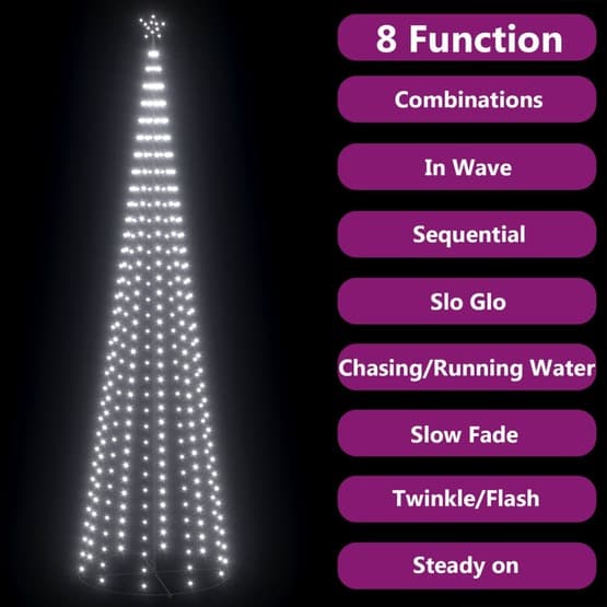 Julgranskon 752 Kallvita Leds 160X500 Cm