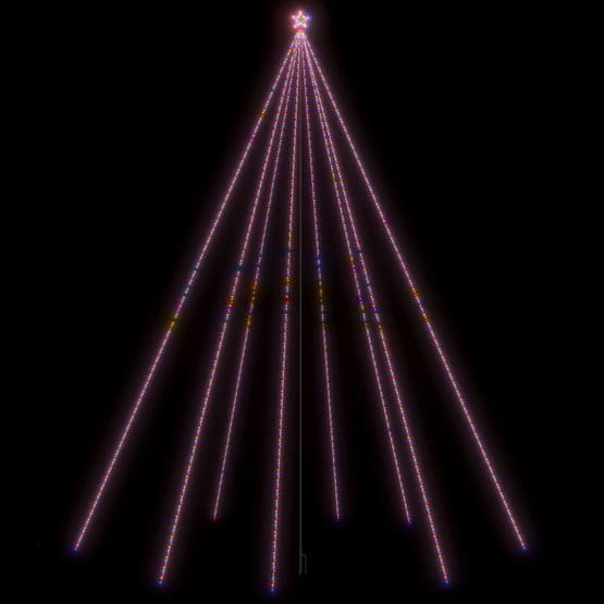 Julgransbelysning Inomhus/Utomhus 1300 Leds Färgglad 8 M