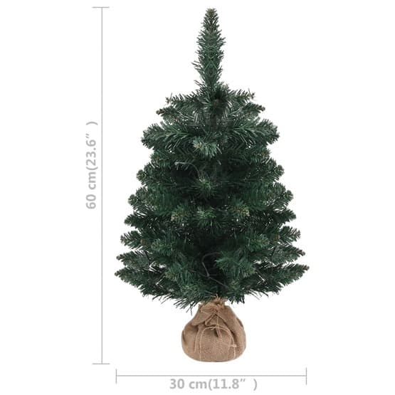Plastgran Med Led Och Fot Pvc Grön 60 Cm