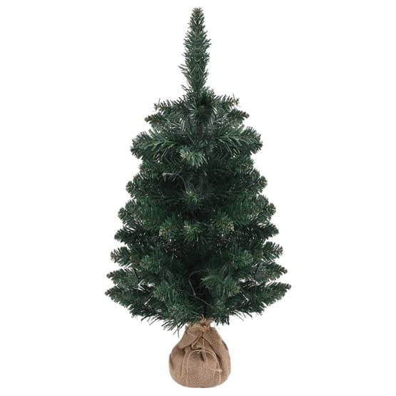 Plastgran Med Led Och Stativ Grön 90 Cm Pvc