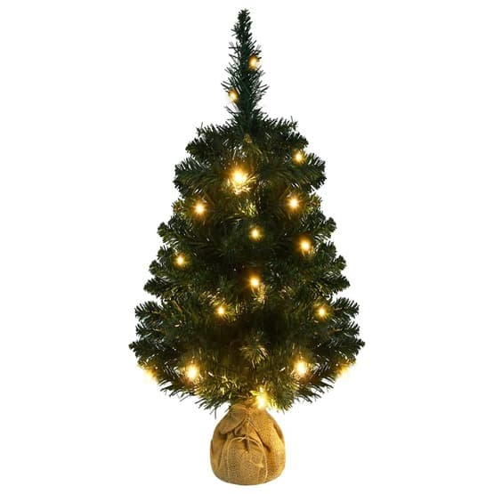 Plastgran Med Led Och Stativ Grön 90 Cm Pvc