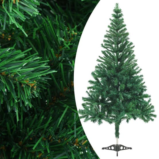 Plastgran Med 564 Grenar Led Och Julgranskulor 180 Cm