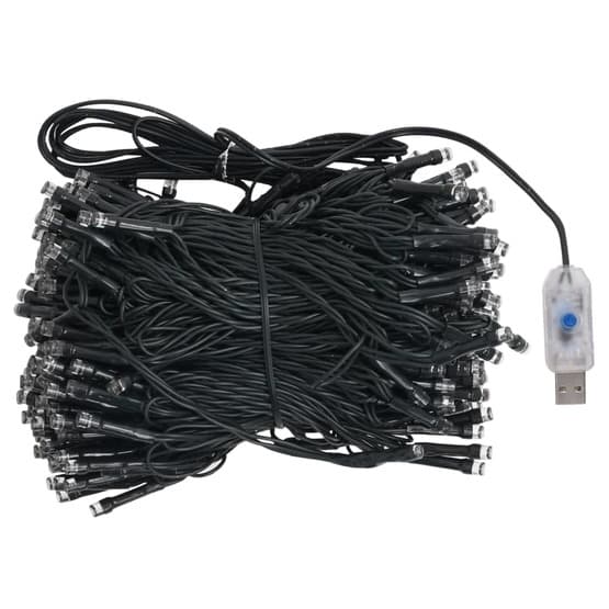 Plastgran Med Led Samt Kulor Vit 120 Cm