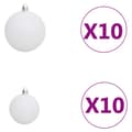 Miniatyrbild 7 av 10: Plastgran Med Led Och Julgranskulor Rosa 210 Cm Pvc