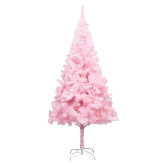 Plastgran Med Led Och Julgranskulor Rosa 210 Cm Pvc