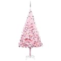 Miniatyrbild 1 av 10: Plastgran Med Led Och Julgranskulor Rosa 210 Cm Pvc