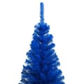Miniatyrbild 3 av 10: Plastgran Med Led Och Julgranskulor Blå 180 Cm Pvc