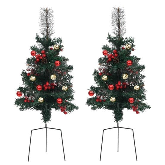 Konstgjorda Julgranar 2 St 76 Cm Pvc