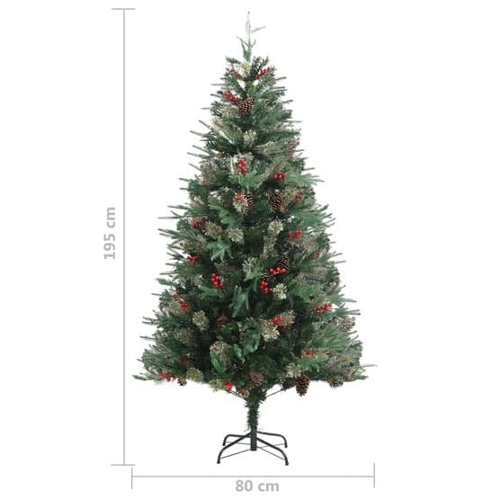 Plastgran Med Kottar Grön 195 Cm PvcOchPe