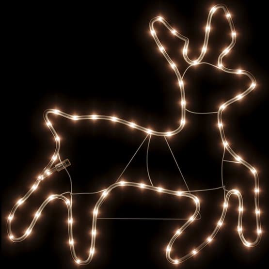 Renfigur Ljusslinga Med 72 Led Varmvit 57X55X4,5 Cm