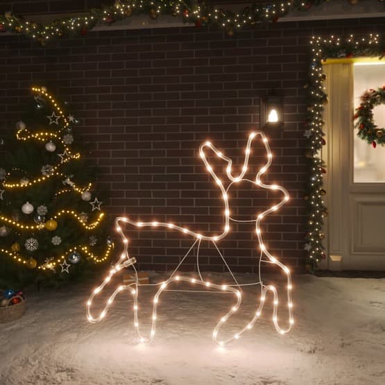 Renfigur Ljusslinga Med 72 Led Varmvit 57X55X4,5 Cm
