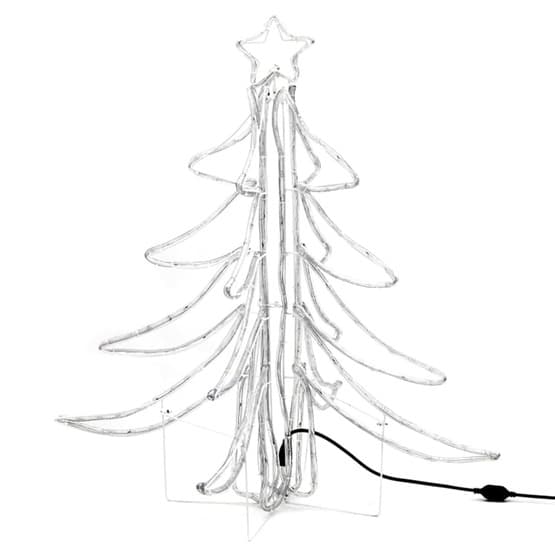 Hopfällbar Julgran Ljusslinga Med Led Varmvit 87X87X93 Cm