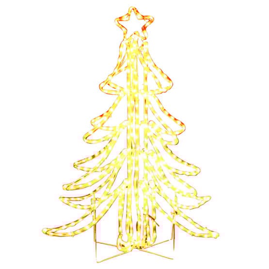 Hopfällbar Julgran Ljusslinga Med Led Varmvit 87X87X93 Cm