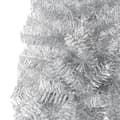 Miniatyrbild 7 av 8: Smal Halv Plastgran Med Stativ Silver 120 Cm