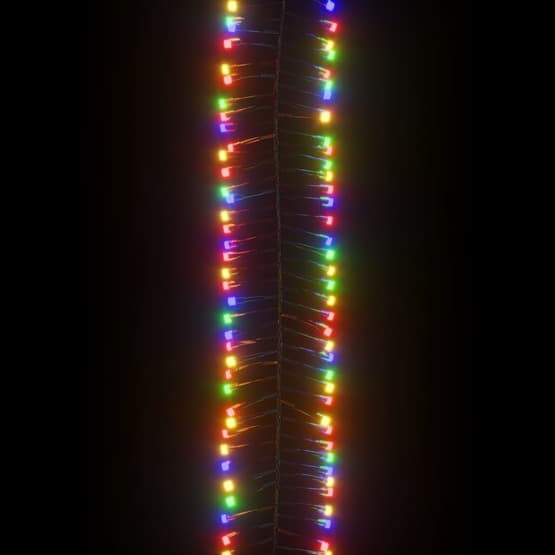 Ljusslinga Med 1000 Led Cluster Flerfärgad 11 M Pvc