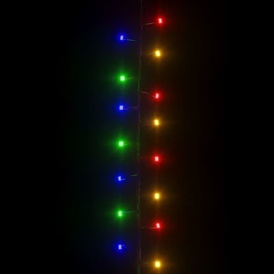 Kompakt Ljusslinga Med 2000 Led Flerfärgad 45 M Pvc