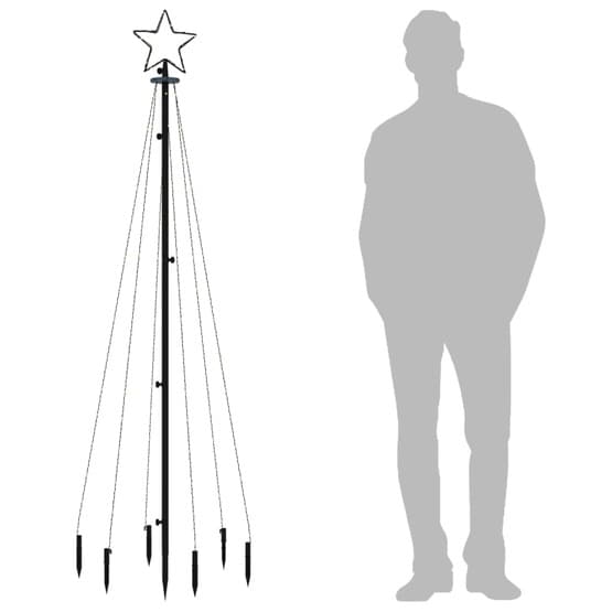 Julgran Med Markspett 108 Blåa Lysdioder 180 Cm
