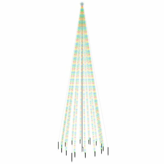 Julgran Med Markspett 1134 Färgglada Lysdioder 800 Cm