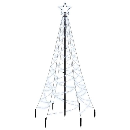 Julgran Med Markspett 200 Kallvita Lysdioder 180 Cm