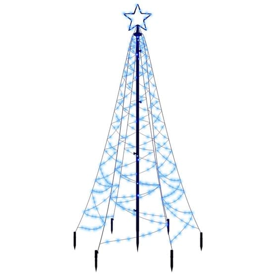 Julgran Med Markspett 200 Blåa Lysdioder 180 Cm