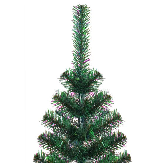 Plastgran Med Regnbågsskimrande Grenar Grön 240 Cm Pvc