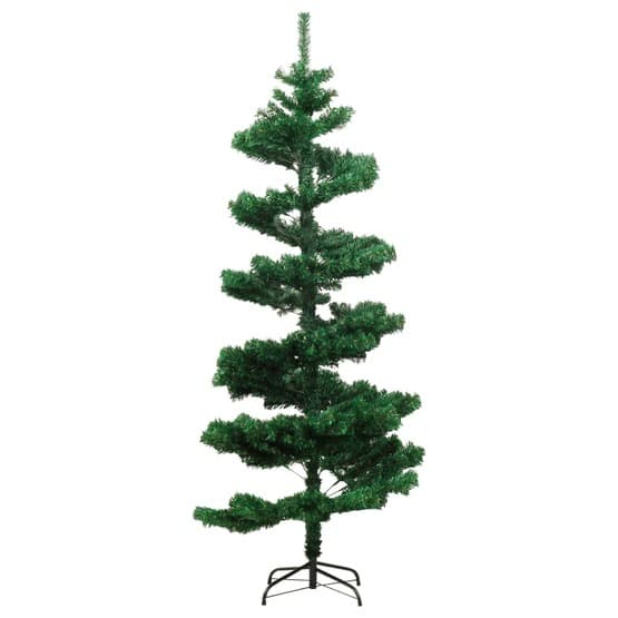 Julgran Med Fot Slingrande Led Grön 150 Cm Pvc