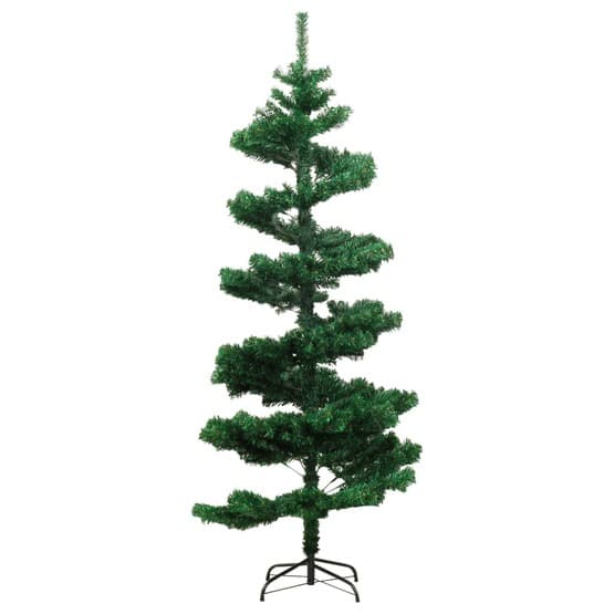 Julgran Med Fot Slingrande Led Grön 180 Cm Pvc