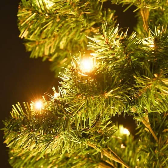 Julgran Med Fot Slingrande Led Grön 180 Cm Pvc