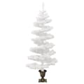 Miniatyrbild 4 av 9: Julgran Med Kruka Slingrande Led Vit 120 Cm Pvc